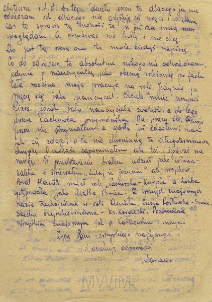 KKE 5280a.jpg - Dok. List do Janiny Kondratowicz od Mariana Czerniawski(?), Rzeczyca, 15 I 1946 r.